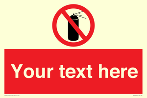 Custom prohibition no aerosol